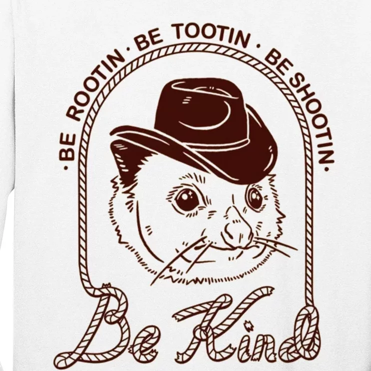 Rootin Tootin Cowboy Advice | Poss Possum Opossum Long Sleeve Shirt