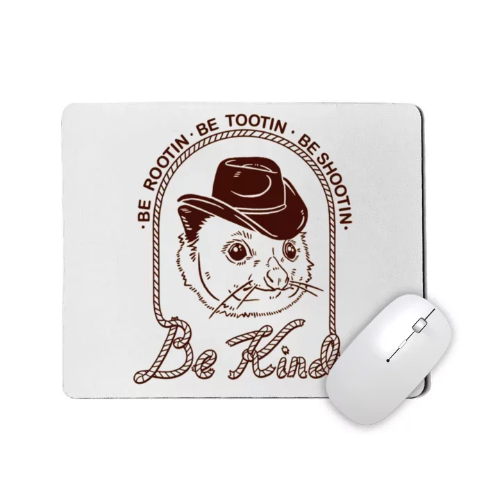 Rootin Tootin Cowboy Advice | Poss Possum Opossum Mousepad