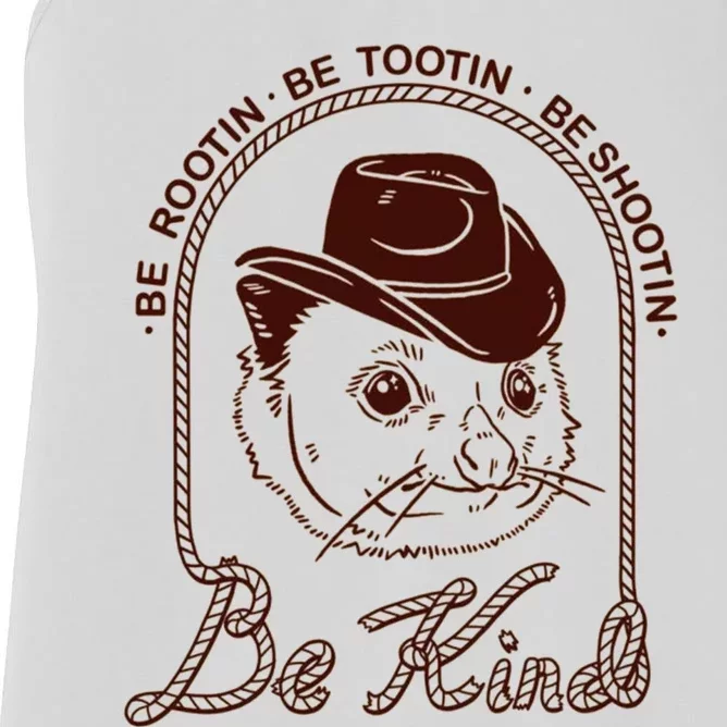 Rootin Tootin Cowboy Advice | Poss Possum Opossum Women's Racerback Tank