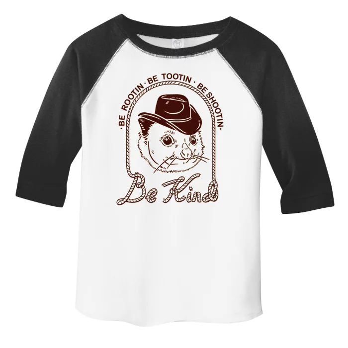 Rootin Tootin Cowboy Advice | Poss Possum Opossum Toddler Fine Jersey T-Shirt