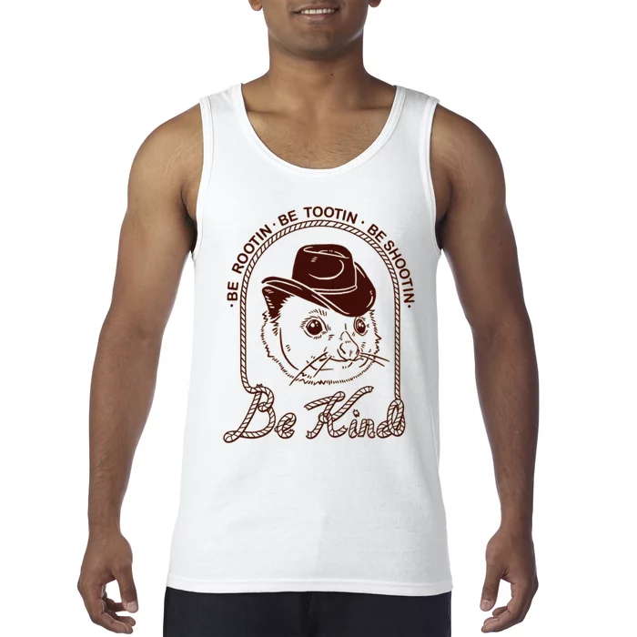 Rootin Tootin Cowboy Advice | Poss Possum Opossum Tank Top