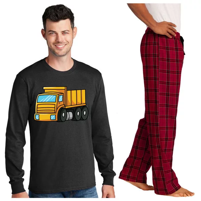 Rc Truck Construction Site Machine Construction Workers Funny Gift Long Sleeve Pajama Set