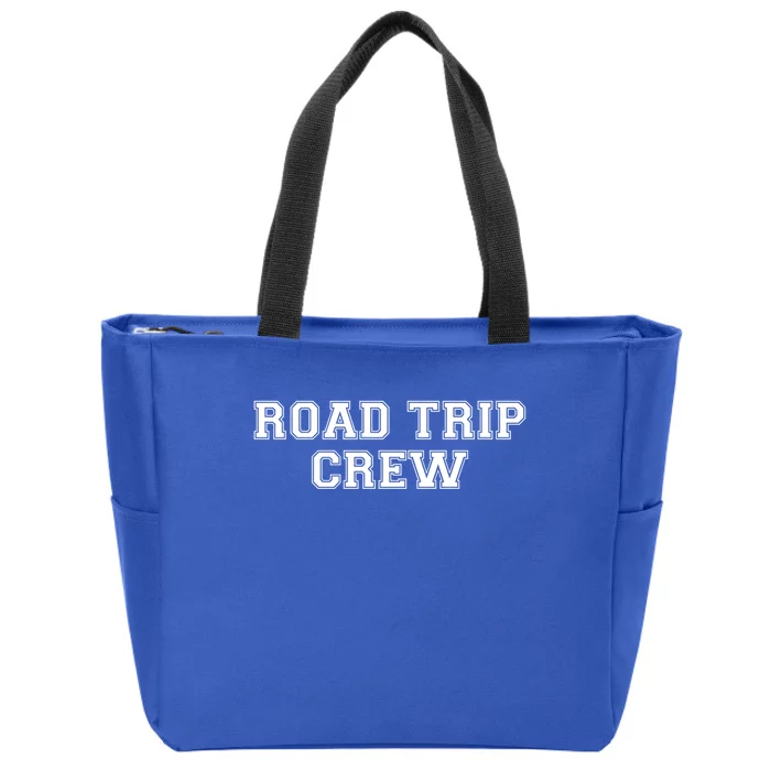 Road Trip Crew Gift Matching Family Vacation Rv Road Trip Funny Gift Zip Tote Bag