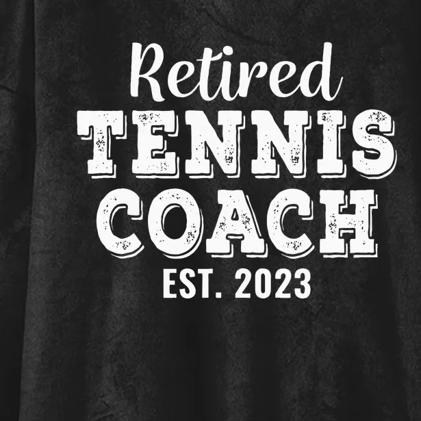 Retired Tennis Coach Gift Retirement Hooded Wearable Blanket