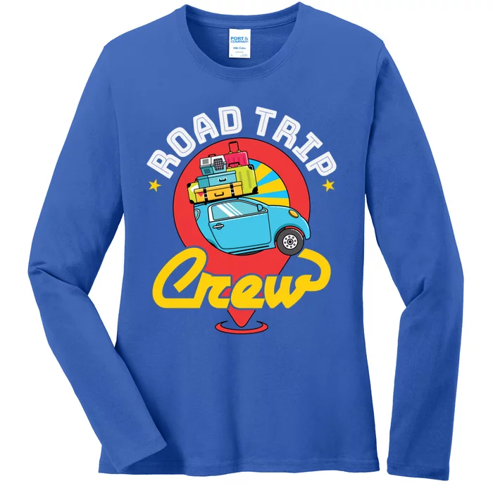 Road Trip Crew Family Vacation Matching Cool Trip Gift Ladies Long Sleeve Shirt