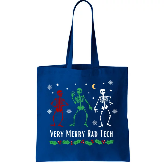 Rad Tech Christmas And Holidays Goth Dancing Skeletons Xmas Meaningful Gift Tote Bag