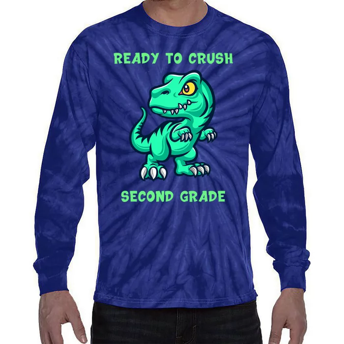 Ready To Crush Second Grade Back To School Tie-Dye Long Sleeve Shirt