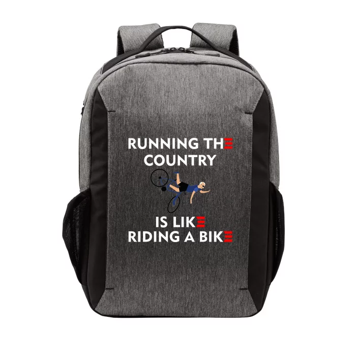 Running The Country Is Like Riding A Bike Biden Falling Meme Vector Backpack