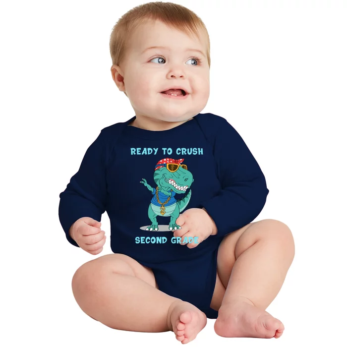 Ready To Crush Second Grade Back To School Baby Long Sleeve Bodysuit