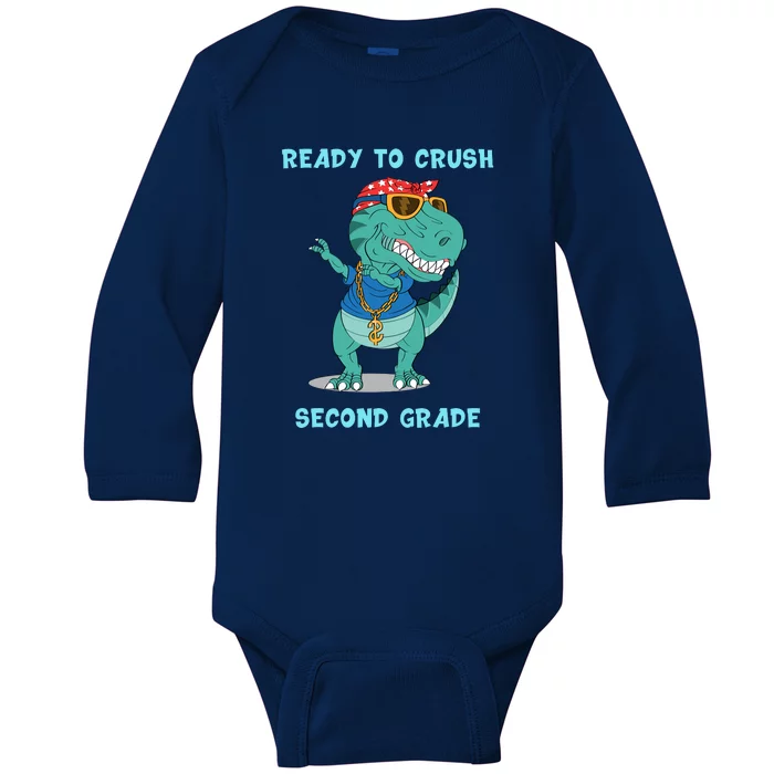 Ready To Crush Second Grade Back To School Baby Long Sleeve Bodysuit