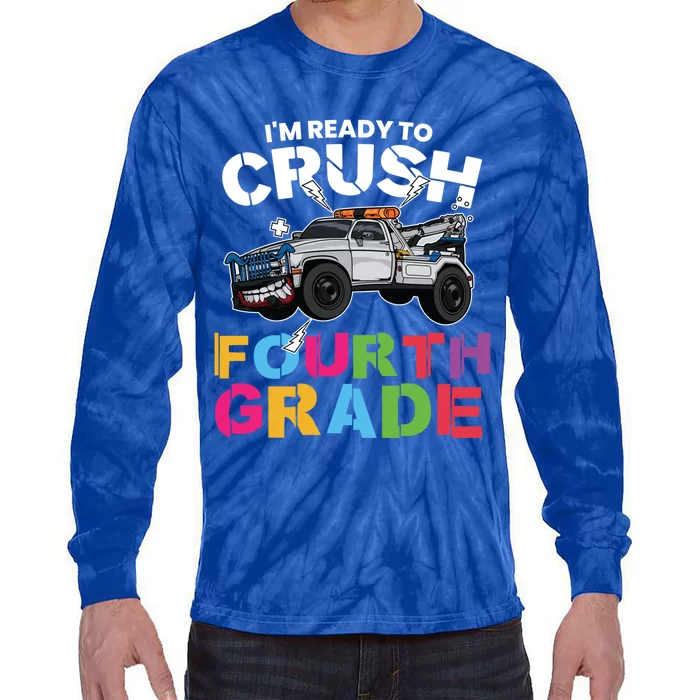 Ready To Crush Fourth Grade Cute 4Th Grade Cute Gift Tie-Dye Long Sleeve Shirt