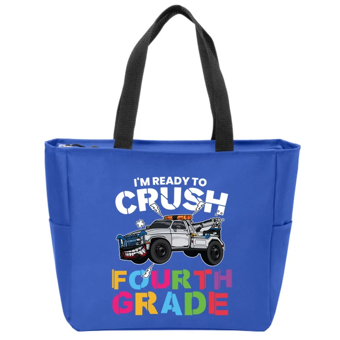 Ready To Crush Fourth Grade Cute 4Th Grade Cute Gift Zip Tote Bag