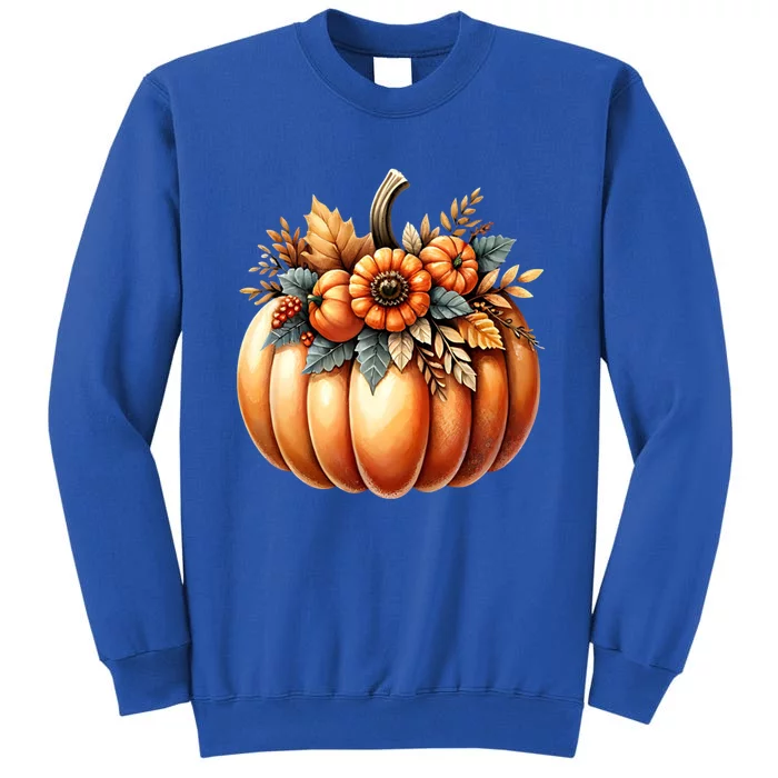 Retro Thanksgiving Cute Pumpkin Halloween Autumn Retro Fall Funny Gift Sweatshirt