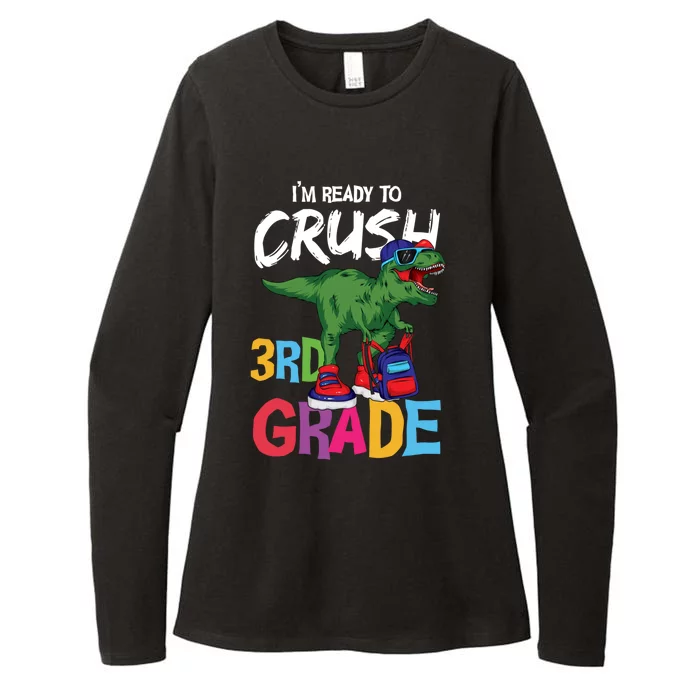 Ready To Crush Third Grade T Rex Cute 3Rd Grade Gift Womens CVC Long Sleeve Shirt