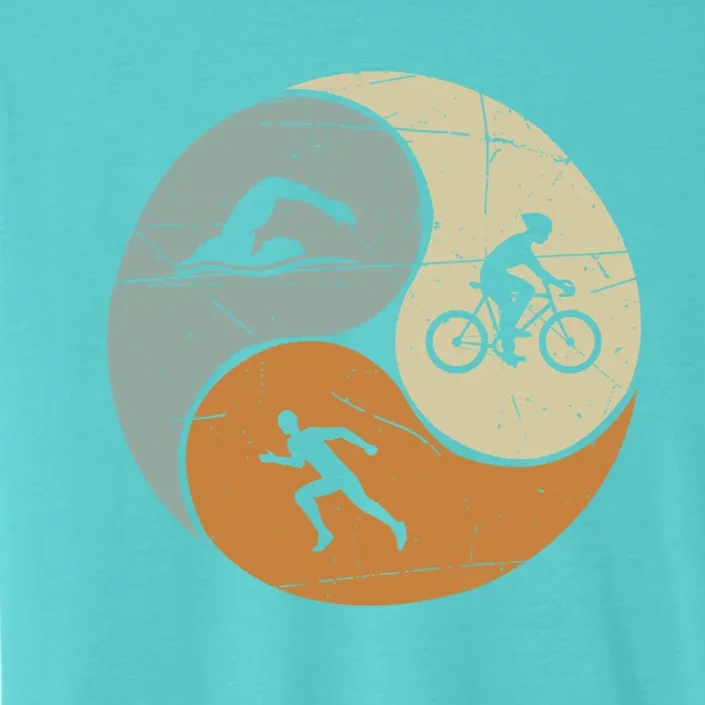 Retro Triathlon Cute Gift ChromaSoft Performance T-Shirt