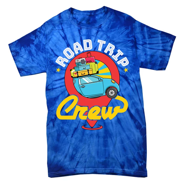 Road Trip Crew Family Vacation Matching Cool Trip Gift Tie-Dye T-Shirt