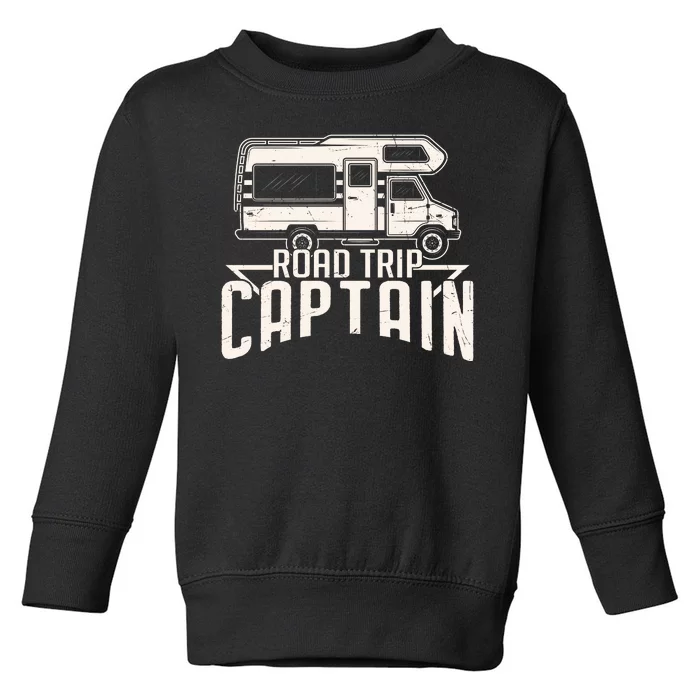 Road Trip Captain RV Summer Toddler Sweatshirt