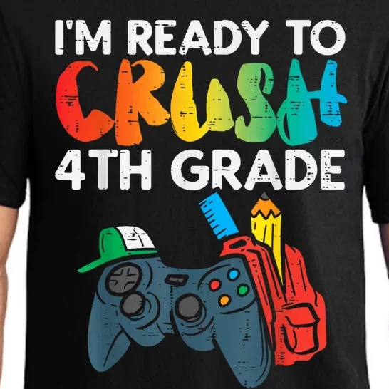 Ready To Crush 4th Grade Fourth Video Gamer First Day Boy Pajama Set