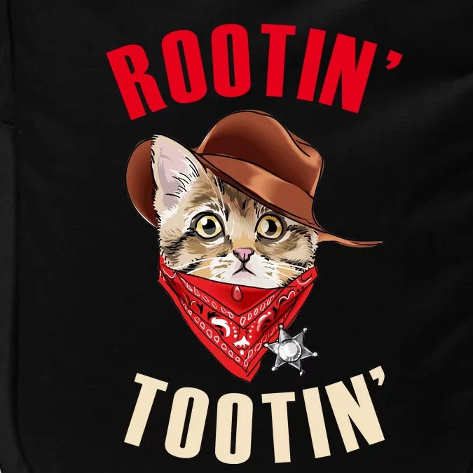 Rootin' Tootin' Cowboy Cat Meme Impact Tech Backpack