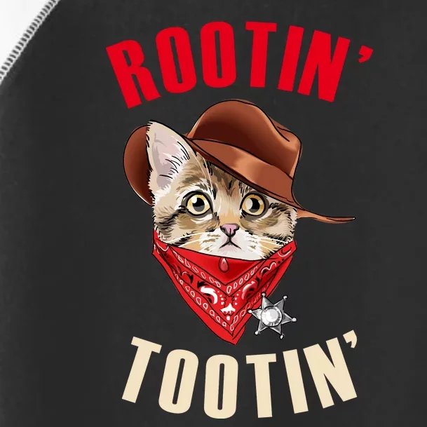 Rootin' Tootin' Cowboy Cat Meme Toddler Fine Jersey T-Shirt