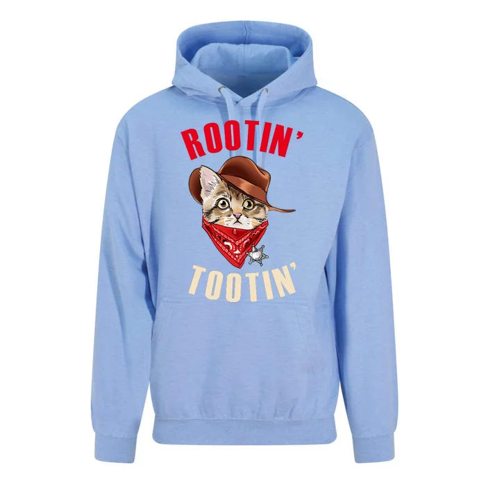 Rootin' Tootin' Cowboy Cat Meme Unisex Surf Hoodie