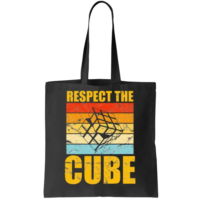 Respect The Cube Puzzle Speed Cubing Tote Bag