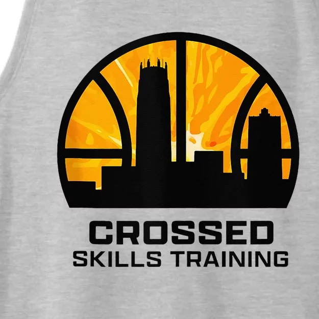 Rainman Throwback Crossed Skills Training Ladies Tri-Blend Wicking Tank