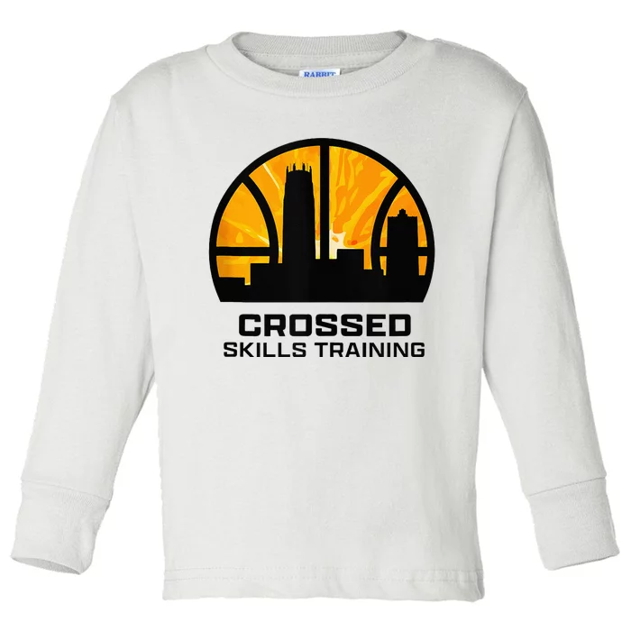 Rainman Throwback Crossed Skills Training Toddler Long Sleeve Shirt