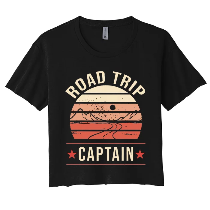 Road Trip Captain Women's Crop Top Tee