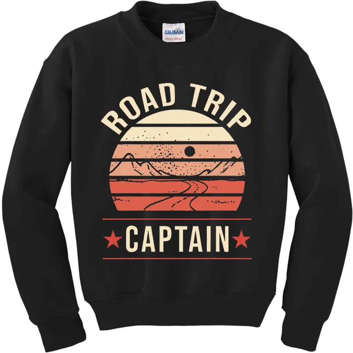 Road Trip Captain Kids Sweatshirt