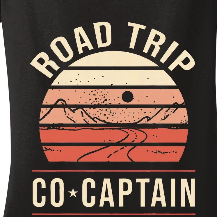 Road Trip Co Captain Road Trip Women's V-Neck T-Shirt