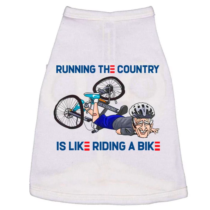 Running The Country Is Like Riding A Bike Doggie Tank