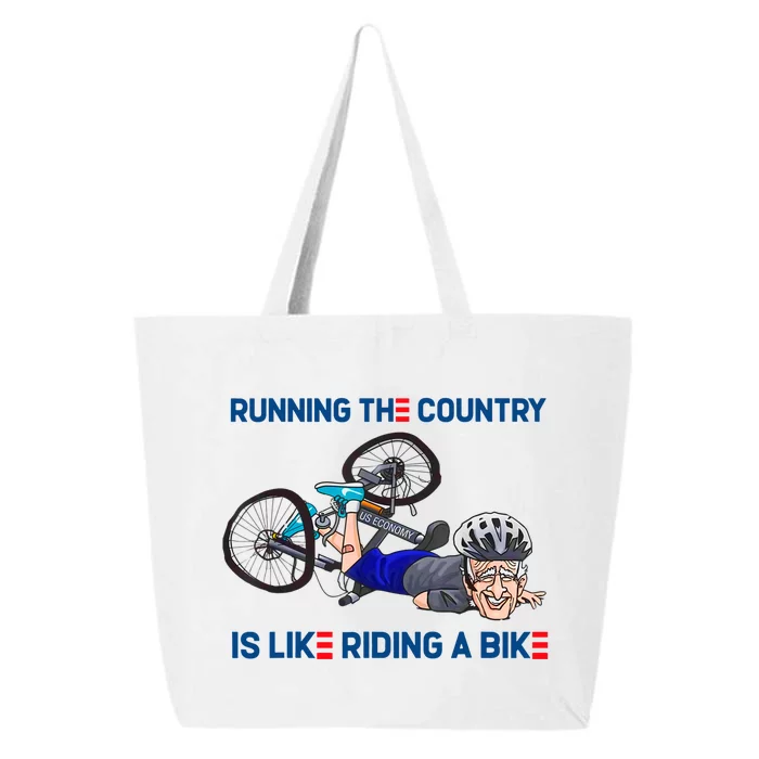 Running The Country Is Like Riding A Bike 25L Jumbo Tote