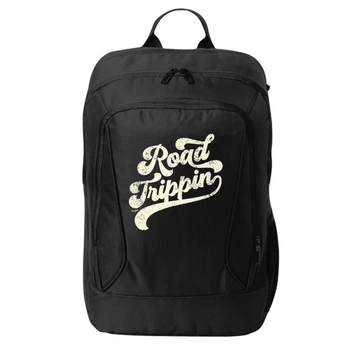 Road Trippin Cool Retro Vintage Road Trip Distressed City Backpack