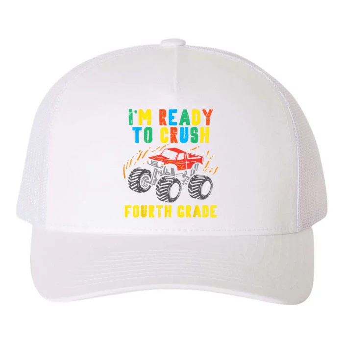 Ready To Crush 4th Grade Monster Truck First Day School Boy Yupoong Adult 5-Panel Trucker Hat