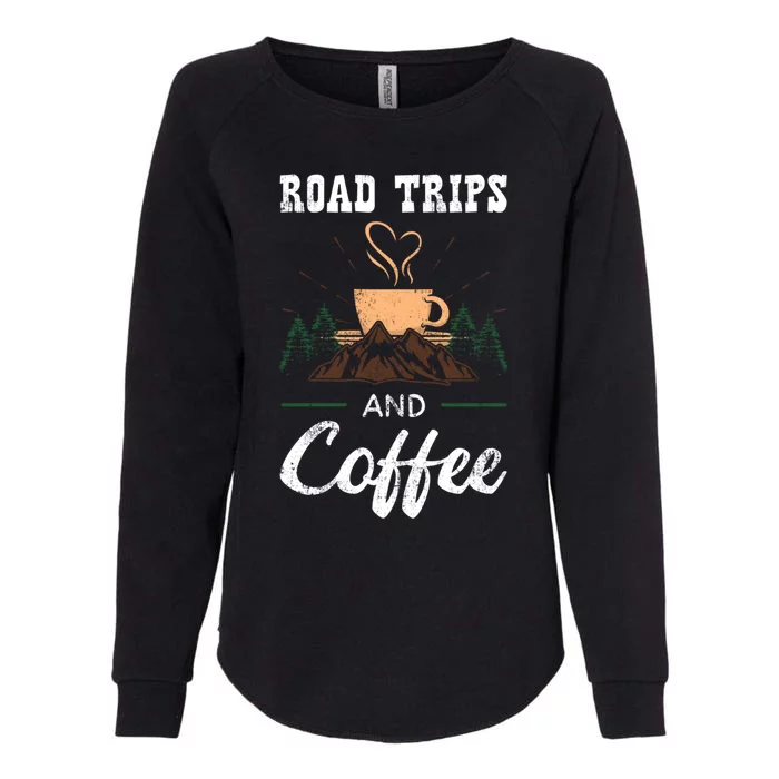 Road Trip Camping Vacation Summer Crew Travel Coffee Lover Great Gift Womens California Wash Sweatshirt