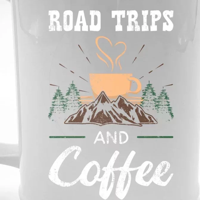 Road Trip Camping Vacation Summer Crew Travel Coffee Lover Great Gift Front & Back Beer Stein