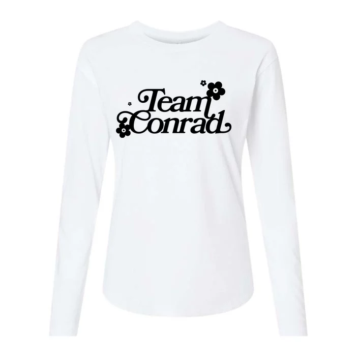 Retro Team Conrad Logo Womens Cotton Relaxed Long Sleeve T-Shirt