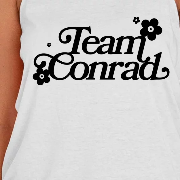 Retro Team Conrad Logo Women's Knotted Racerback Tank