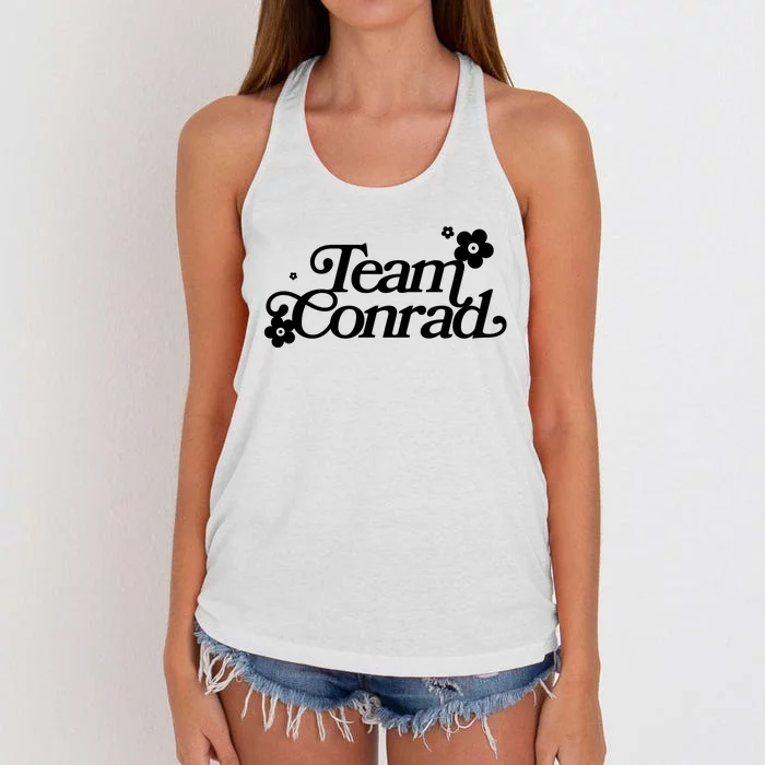 Retro Team Conrad Logo Women's Knotted Racerback Tank