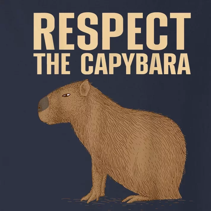 Respect The Capybara Funny Capybara Cavy Rodent Capybara Lover Toddler Long Sleeve Shirt