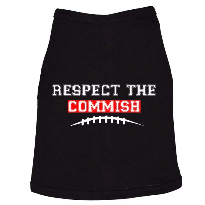 Respect The Commish Fantasy Football Commissioner Doggie Tank