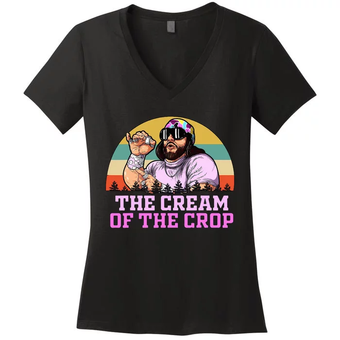 Retro The Cream Of The Crop Vintage Women's V-Neck T-Shirt