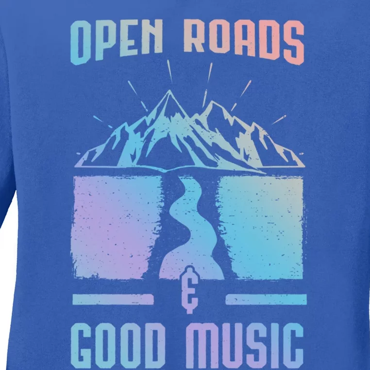 Road Trip Camping Vacation Summer Crew Travel Music Lover Meaningful Gift Ladies Long Sleeve Shirt