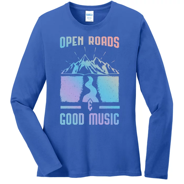 Road Trip Camping Vacation Summer Crew Travel Music Lover Meaningful Gift Ladies Long Sleeve Shirt