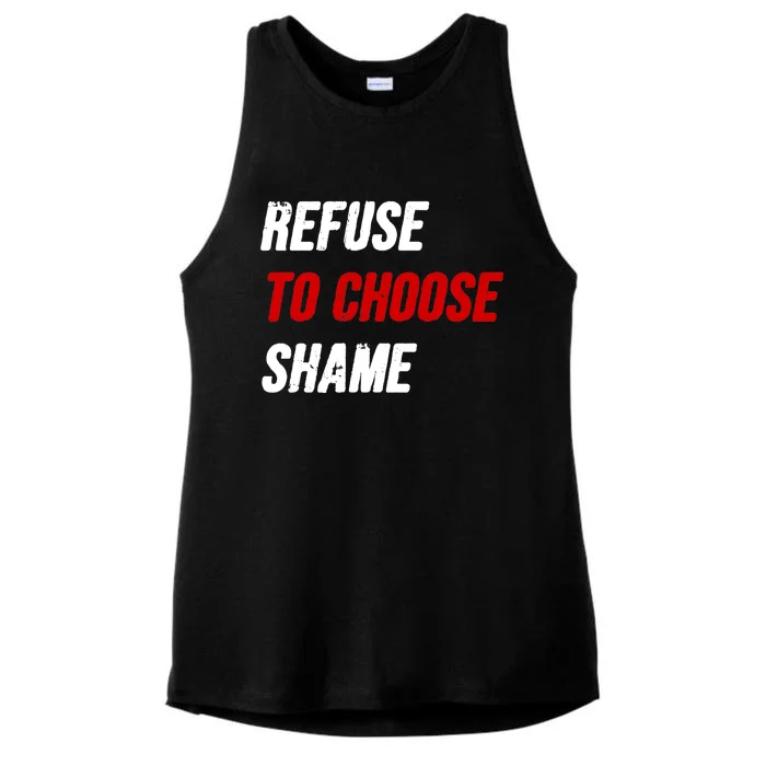 Refuse To Choose Shame Premium Ladies Tri-Blend Wicking Tank