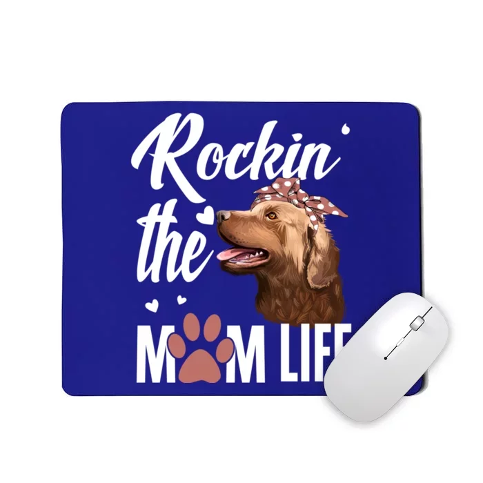 Rockin The Chesapeake Bay Retriever Mom Life Dog Lover Gift Mousepad