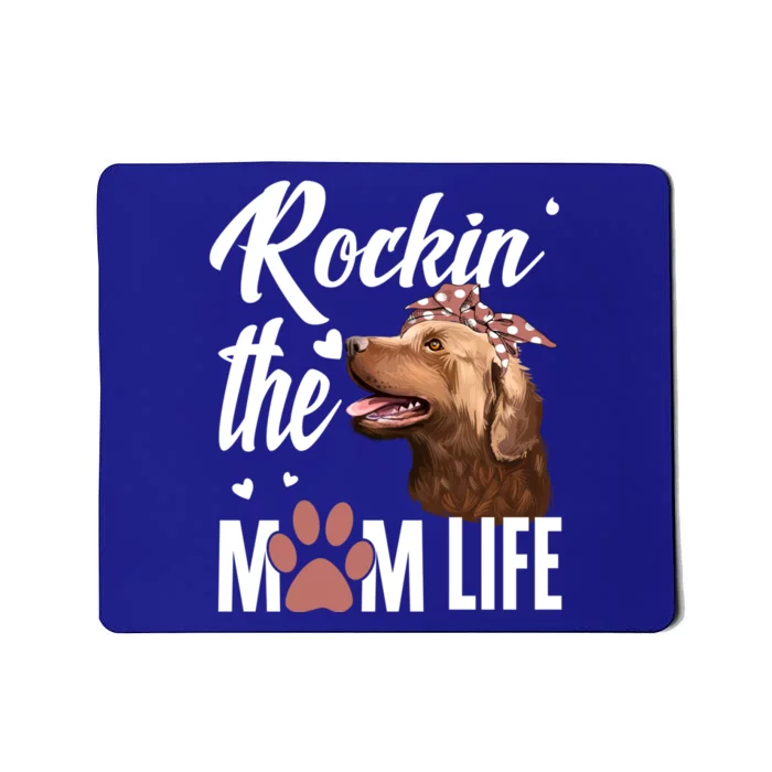 Rockin The Chesapeake Bay Retriever Mom Life Dog Lover Gift Mousepad