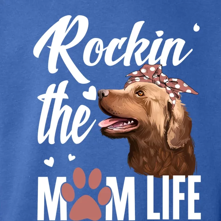 Rockin The Chesapeake Bay Retriever Mom Life Dog Lover Gift Toddler Hoodie