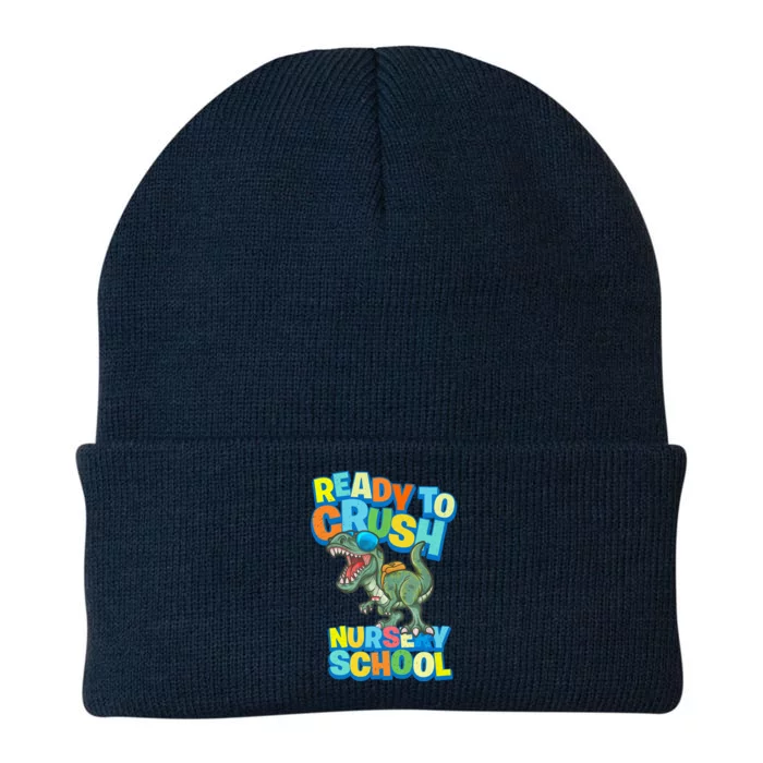 Ready to Crush First Day of Nursery School Dinosaur T Rex Knit Cap Winter Beanie